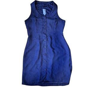 🇨🇦 Ou Empereur Ou Rien Retro Pin-Up Button-Up Dress Size 9